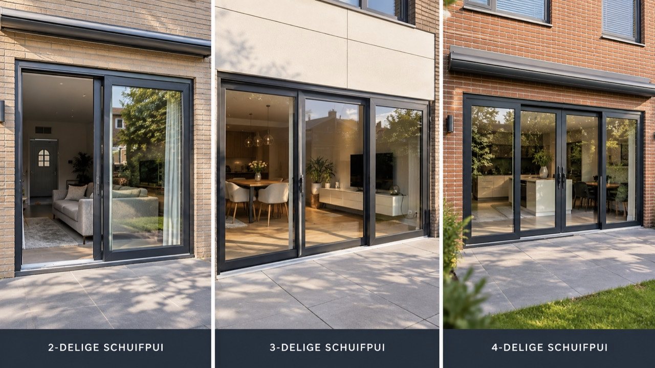 Sfeerbeeld van een 2-delige schuifpui